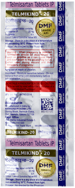 Telmikind 20 Tablet 10 Telmikind 20 Tablet 10