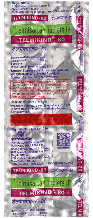 Telmikind 80 Tablet 10