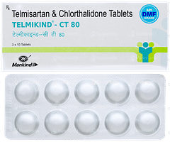 Telmikind Ct 80 Tablet 10