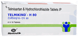 Telmikind H 80 Tablet 10