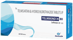 Telmikind H 80 Tablet 10 Telmikind H 80 Tablet 10