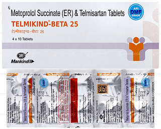 Telmikind Beta 25 Tablet 10