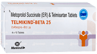 Telmikind Beta 25 Tablet 10