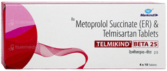Telmikind Beta 25 Tablet 10 Telmikind Beta 25 Tablet 10