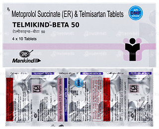 Telmikind Beta 50 Tablet 10