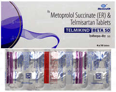 Telmikind Beta 50 Tablet 10 Telmikind Beta 50 Tablet 10