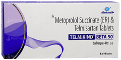 Telmikind Beta 50 Tablet 10 Telmikind Beta 50 Tablet 10