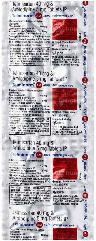 Telminorm Am 40/5 Tablet 10