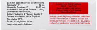 Telminorm Bxl 40/25 Tablet 10