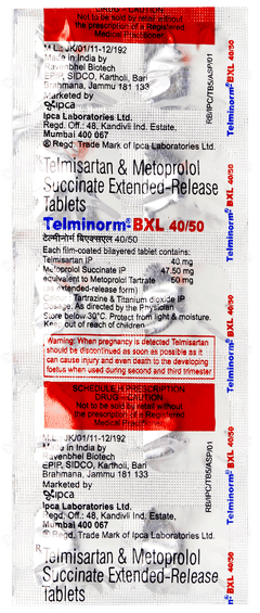 Telminorm Bxl 40/50 Tablet 10