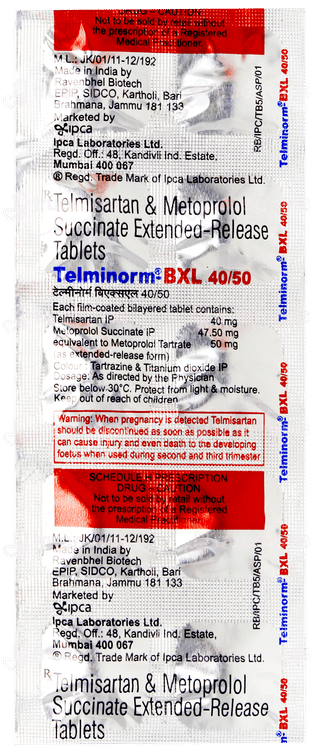 Telminorm Bxl 40/50 Tablet 10