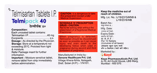 Telmipack 40 3 Pack Of 10 Tablets