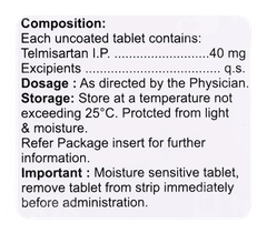 Telmipack 40 3 Pack Of 10 Tablets Telmipack 40 3 Pack Of 10 Tablets