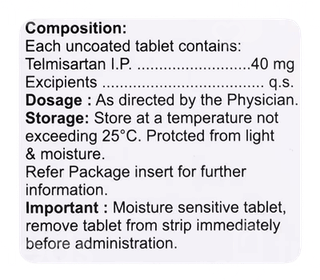 Telmipack 40 3 Pack Of 10 Tablets