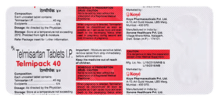 Telmipack 40 3 Pack Of 10 Tablets