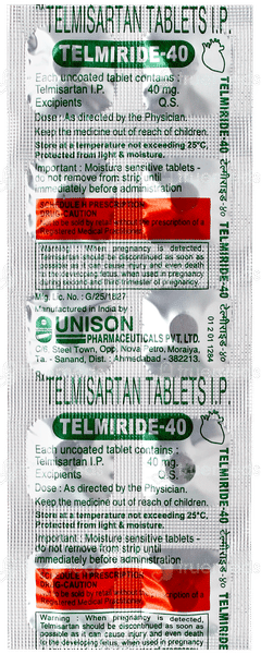 Telmiride 40 Tablet 10