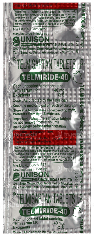 Telmiride 40 Tablet 10