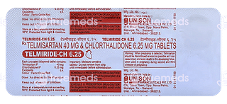 Telmiride Ch 40/6.25 MG Tablet 10