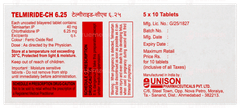 Telmiride Ch 6.25 Tablet 10 Telmiride Ch 6.25 Tablet 10