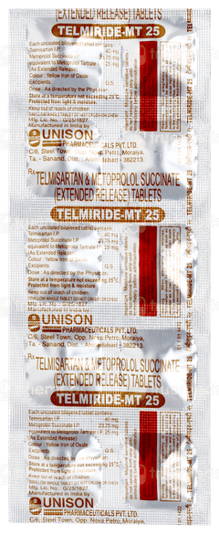 Telmiride Mt 25 Tablet 10 Telmiride Mt 25 Tablet 10