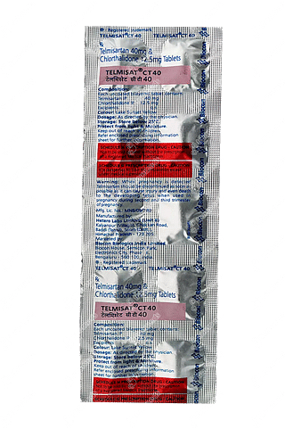 Telmisat Ct 40/12.5 MG Tablet 10