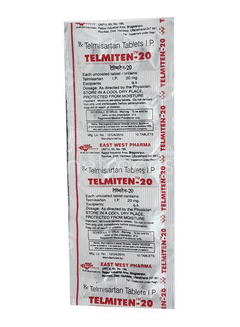 Telmiten 20 Mg Tablet 10