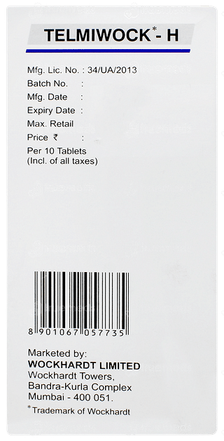 Telmiwock H Tablet 10