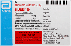 Telpres 40 Tablet 15 Telpres 40 Tablet 15