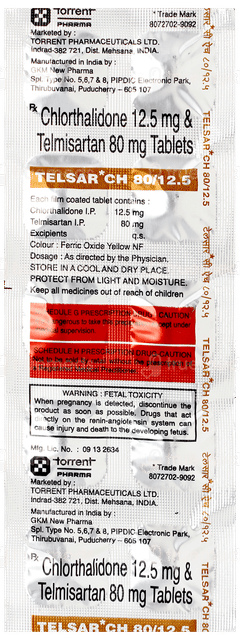 Telsar Ch 80/12.5 Tablet 10