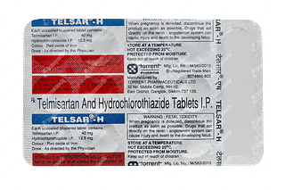 Telsar H 40/12.5 MG Tablet 15