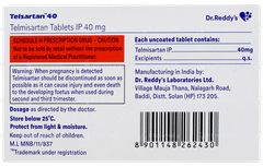 Telsartan 40 Tablet 15 Telsartan 40 Tablet 15