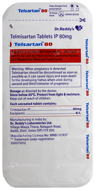 Telsartan 80 Tablet 14
