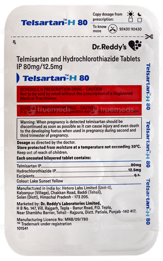 Telsartan H 80 Tablet 14