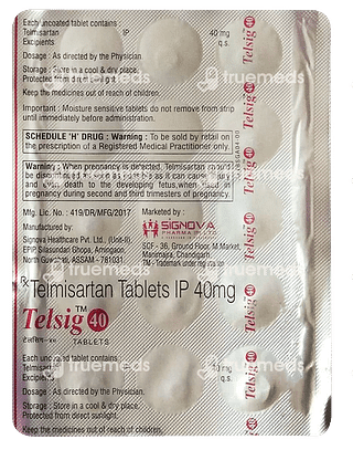 Telsig 40 MG Tablet 15