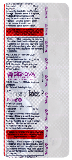 Telsig 80 Tablet 10 Telsig 80 Tablet 10