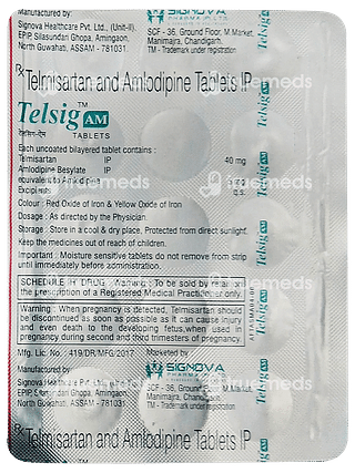 Telsig Am 40/5 MG Tablet 15