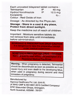 Telsig H 40mg Tablet 15