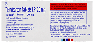 Telsite 20Mg Tablet 15