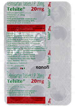 Telsite 20Mg Tablet 15 Telsite 20Mg Tablet 15