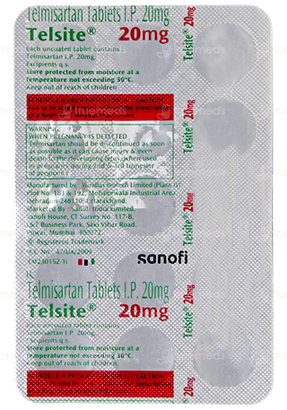Telsite 20Mg Tablet 15