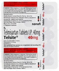 Telsite 40mg Tablet 15 Telsite 40mg Tablet 15