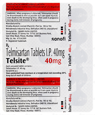 Telsite 40mg Tablet 15