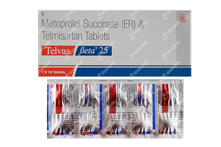 Telvas Beta 40/25 MG Tablet Er 10