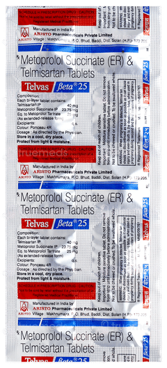 Telvas Beta 25 Tablet 10