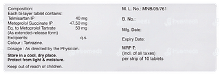 Telvas Beta 50 Tablet 10