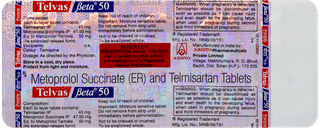 Telvas Beta 50 Tablet 10