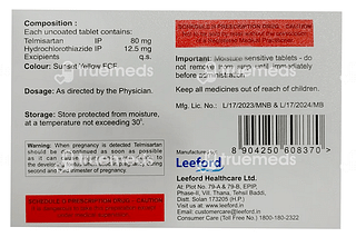 Telvilite H 80/12.5 MG Tablet 10