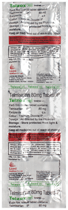 Telzox 80 Tablet 10