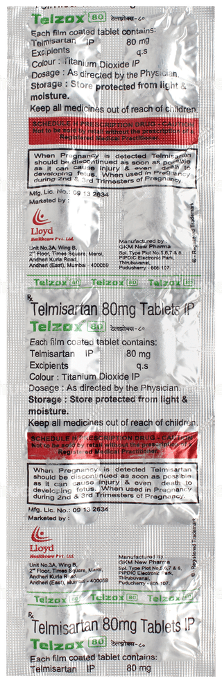 Telzox 80 Tablet 10