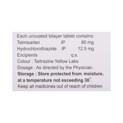 Telzox H 80 Tablet 10 Telzox H 80 Tablet 10